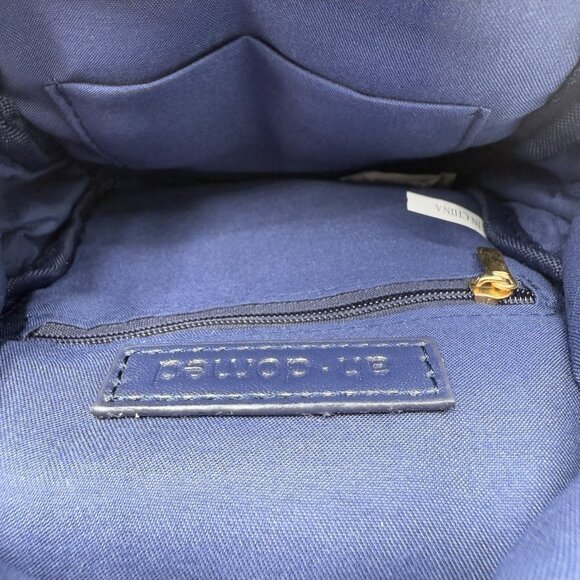 Ahdorned Navy Blue Eliza Quilted Puffy Sling Crossbody Purse Travel Bag NEW - Picture 9 of 9